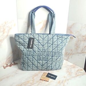 Karl Lagerfeld denim tote new with tags